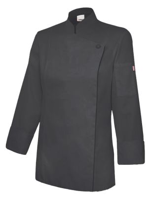 Vestes de cuisinier velilla vel405203tc coton avec logo image 1