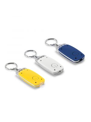 Porte-clés avec porte-clés lampe de poche 93199 en métal avec vue d'impression 2