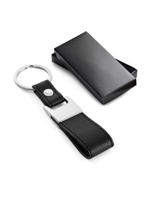 Porte clés personnalisable blackwall cuir synthétique image 1