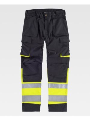 Pantalon réfléchissant workteam combiné et deux poches en polyester vue 1