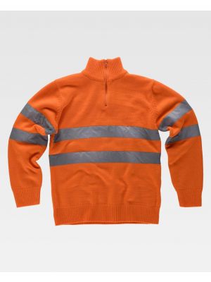 Chandails et sweat-shirts réfléchissants haute visibilité pour équipe de travail en tricot acrylique épais à personnaliser vue 1