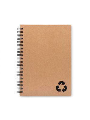 Cuadernos con anillas piedra de papel ecológico con impresión vista 1
