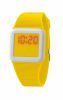 Relojes pulsera terax de silicona amarillo para personalizar vista 1