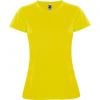 T shirts sport roly montecarlo woman polyester jaune imprimé image 1