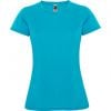 T shirts sport roly montecarlo woman polyester turquoise imprimé image 1