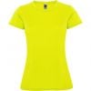 T shirts sport roly montecarlo woman polyester jaune fluo imprimé image 1