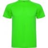 T shirts sport roly montecarlo polyester vert citron imprimé image 1