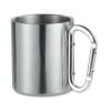 Mugs à personnaliser trumbo en métal argenté mat avec publicité vue 1