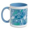 Mugs à personnaliser sublimcoly en céramique bleue avec logo vue 2