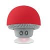 Haut-parleurs champignon en plastique rouge vue 1